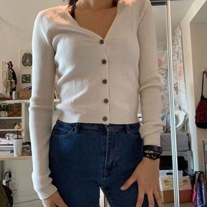 American Eagle button up sweater